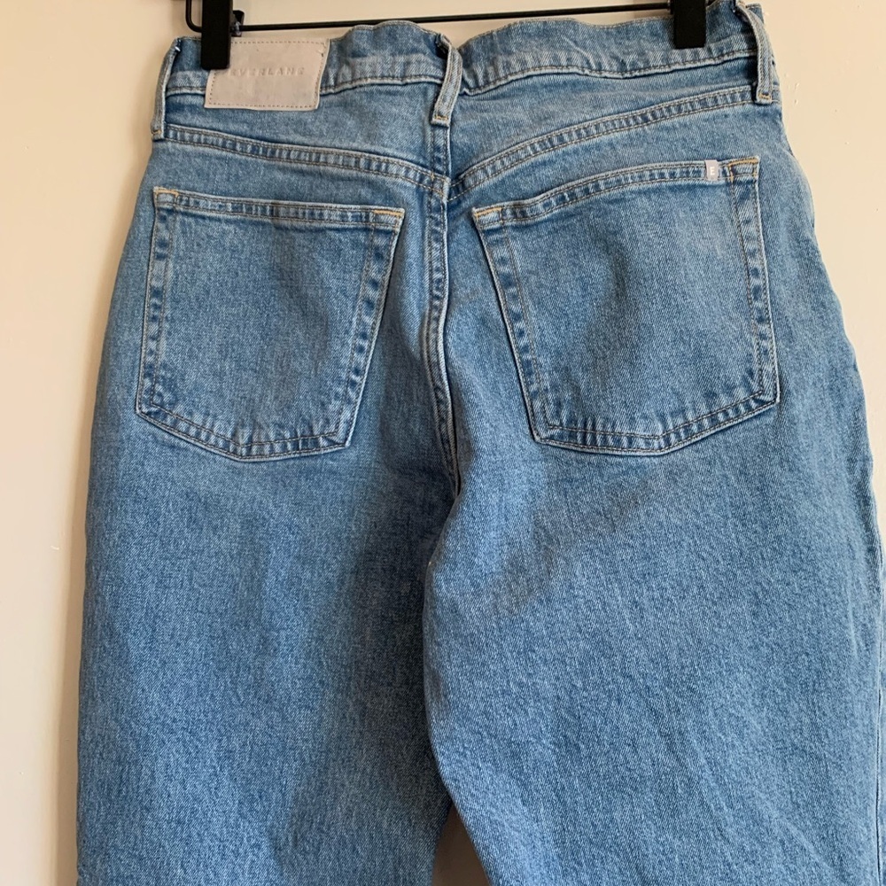 Everlane Womens Straight Jeans Blue 26 Inch Cotton Cheeky Crop Bottoms Pants - Picture 4 of 4
